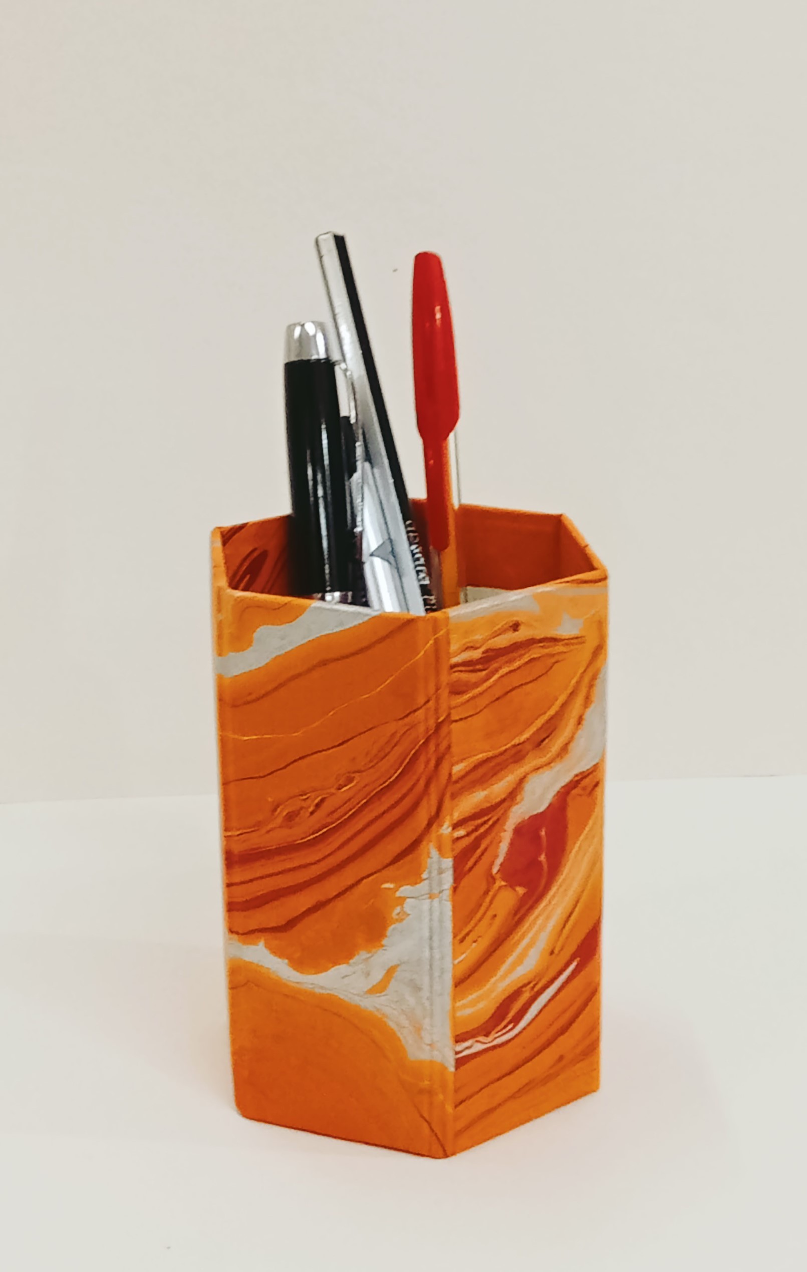 Handmade Paper Marblepen Stand